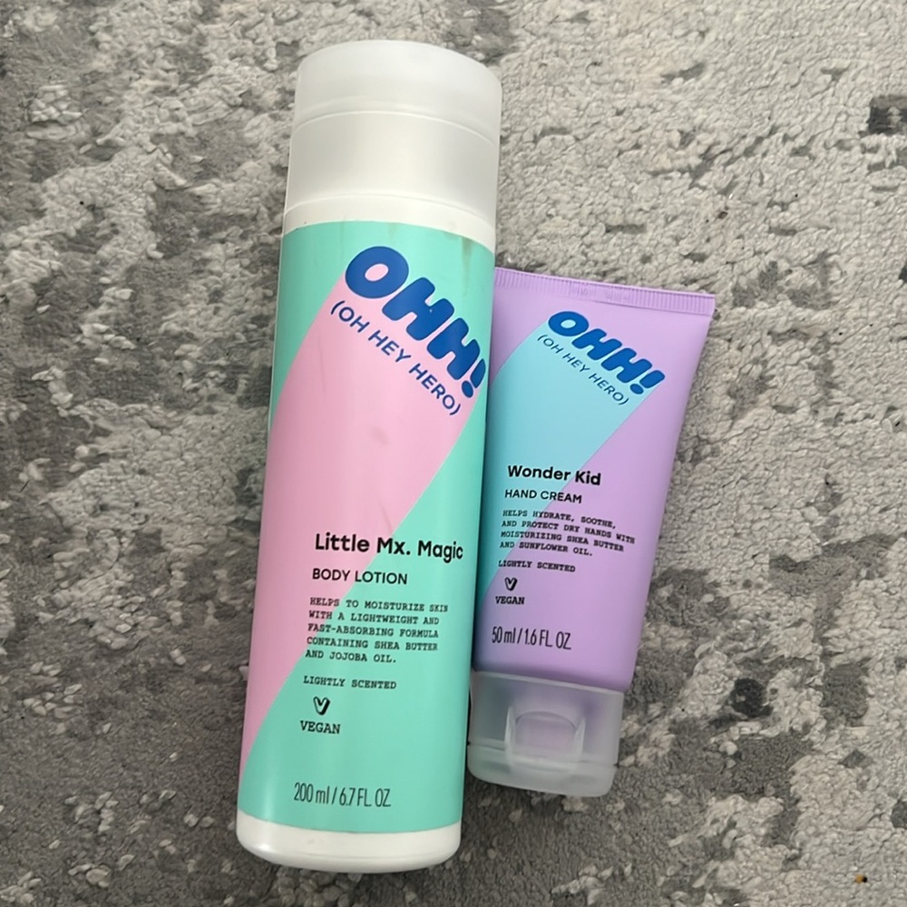 OHH OH HEY HERO Little Mx Magic Body Lotion & Wonder Kid Hand Cream Bundle